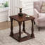 Table d'appoint antique couleur café