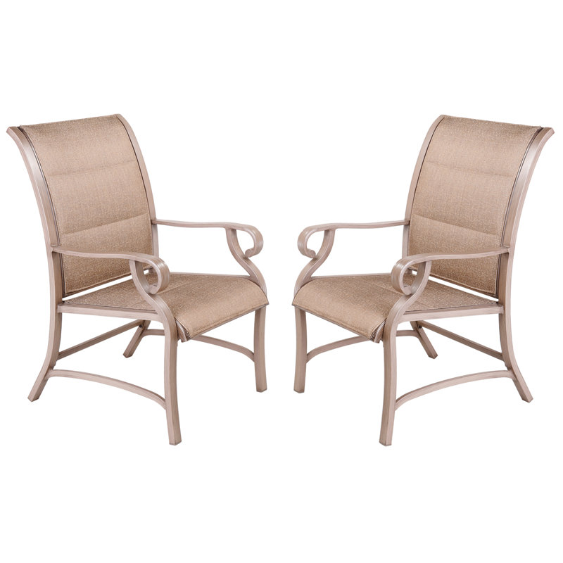 Chaise de salle à manger florale pour patio