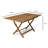 Nayoun 4 - Person Acacia Wood Patio Dining Set with Rectangular Table