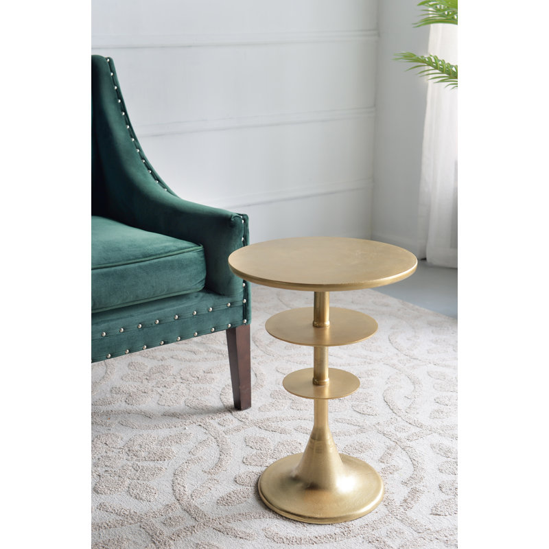End Table, Gold