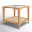 Broderick Glass End Table with Storage