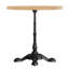 Plateau de table rond 30 po en bois massif avec base bistro 22,75 po x 22,75 po-1757954043