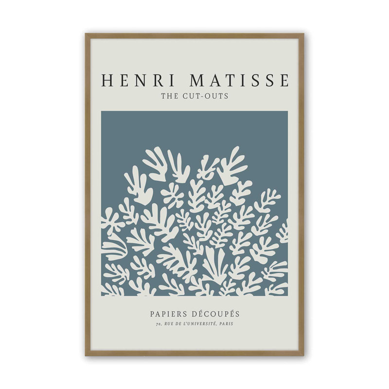 Matisse's La Gerbe, Reproduction encadrée sans passe-partout, Or brossé, H 37,25 po x l 25,25 po