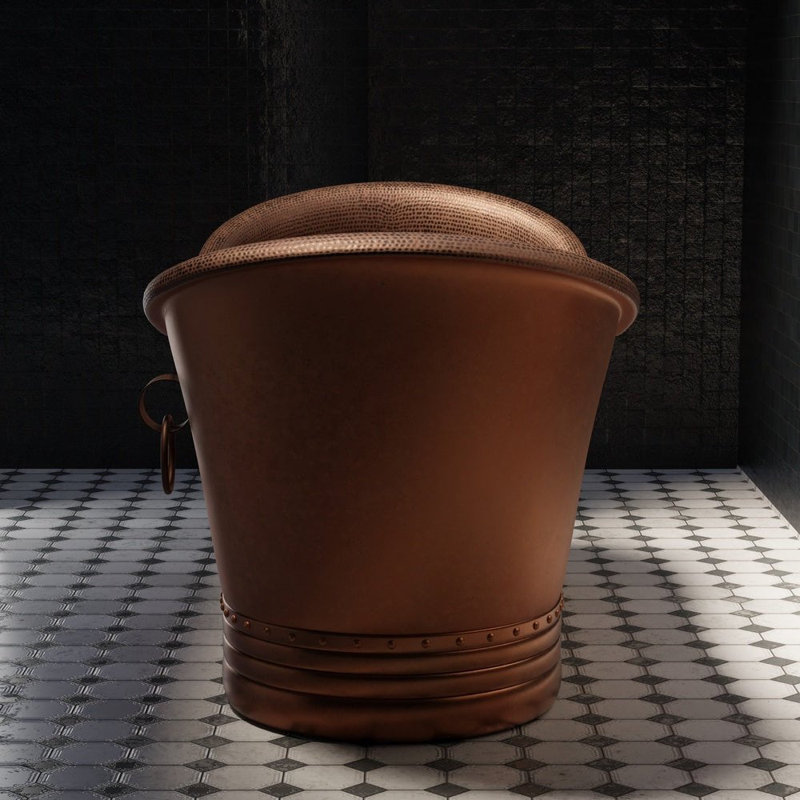 1750mm x 780mm Freestanding Copper Bathtub