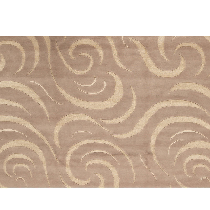 Tapis beige / ivoire noué à la main de haute qualité