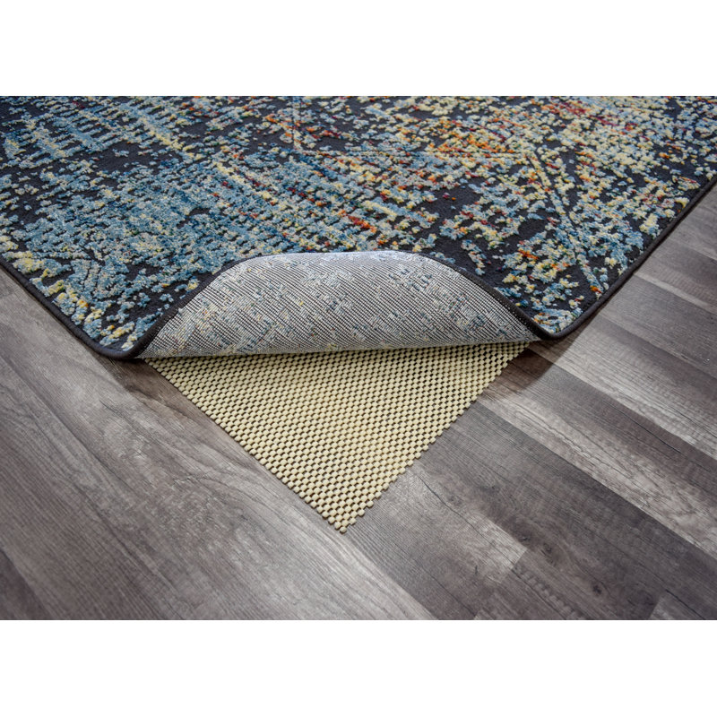 Tapis bleu / jaune Kauffman, Rectangle 2 pi 2 po x 4 pi 0 po