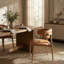  Chaise rembourrée Olimpio - Cuir brun clair-208652164