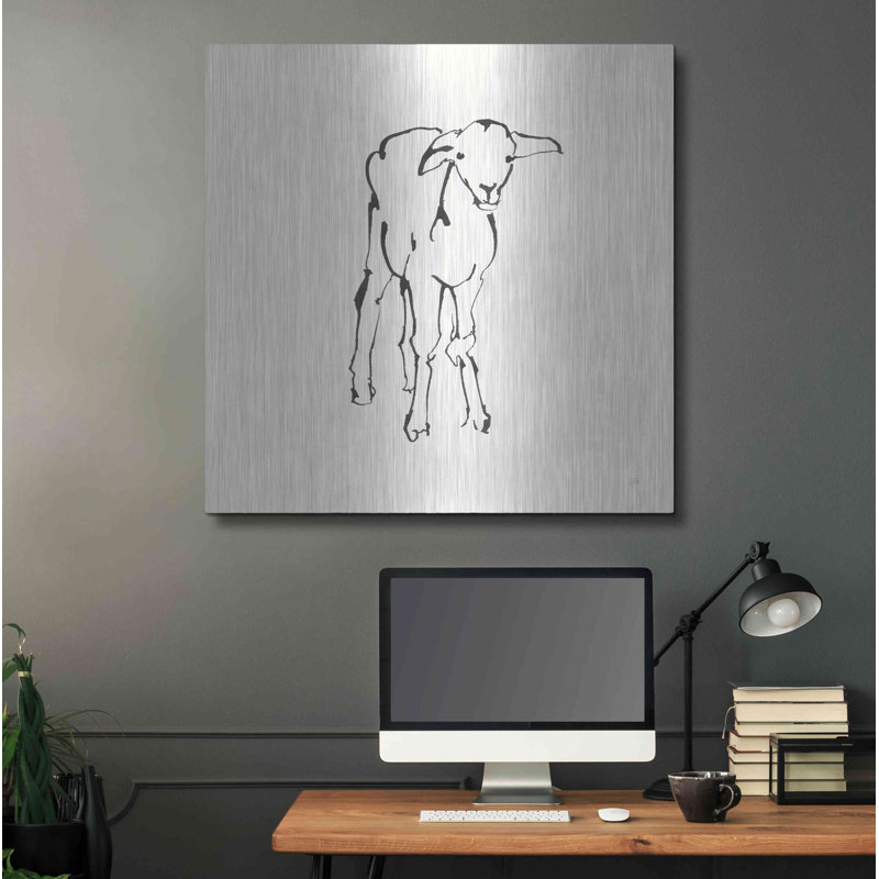 «Line Lamb» par Chris Paschke, H 36 po x l 36 po