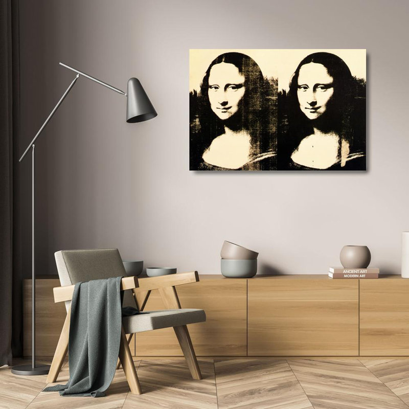 Double Mona Lisa, 1963, 17" H x 24" W