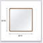 Miroir compact en placage d'orme avec finition latte et coins arrondis, parfait pour les petits espaces et les décors polyvalents-423529967