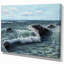 Vagues déferlantes et rochers-impression d’art graphique sur toile tendue-29505689