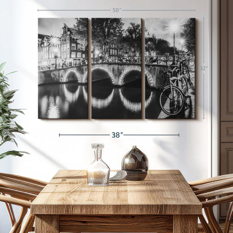 «Modern View Amsterdam», 3 pièces, H 32 po x l 50 po