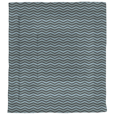 Édredon simple en microfibre à chevrons ondulés Rhonda Cheval