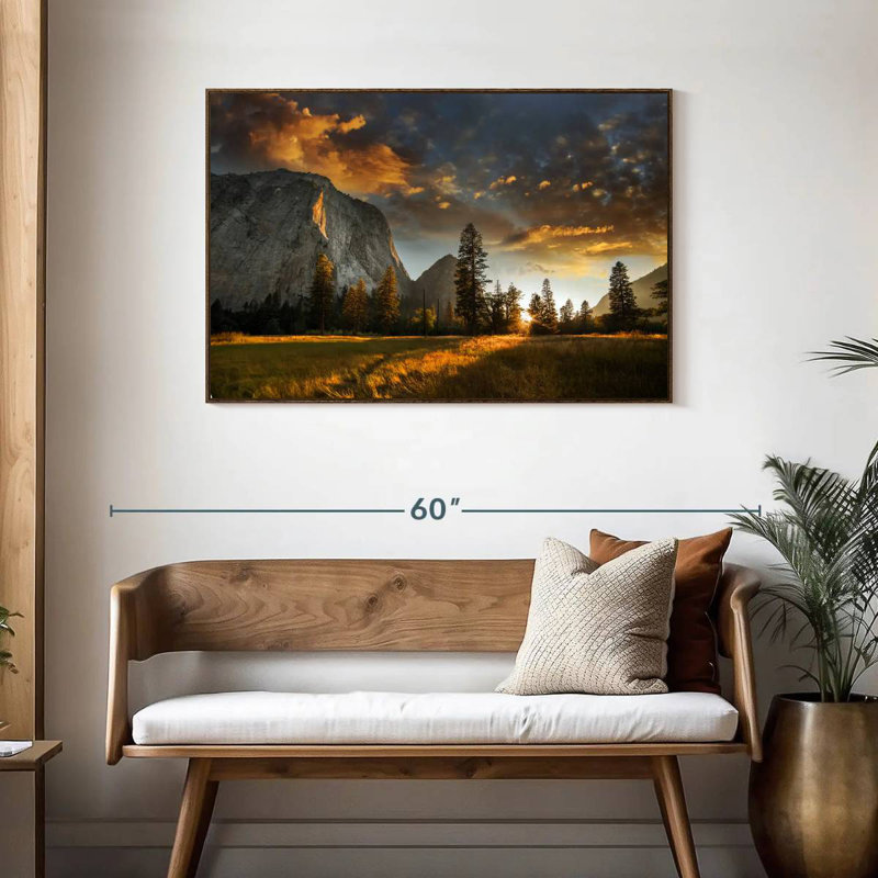 Sierra Nevada, 43" X 29", Floating Frame Walnut