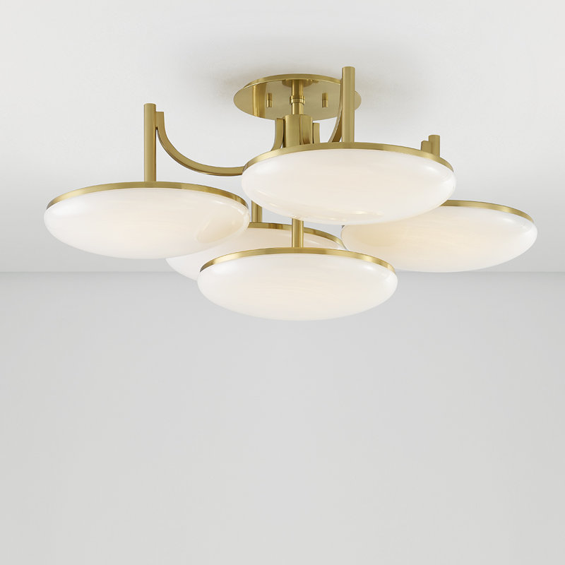 Plafonnier semi-encastré 5 lumières Bregman