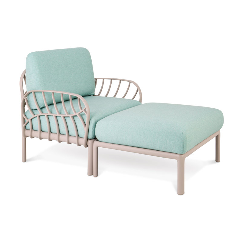 Laurel Resin Outdoor Chaise Lounge, Gray