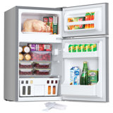 Electatic 3.1 Cu.ft Mini Fridge With Freezer - Compact Refrigerator For Dorm, Office & Rv, Adjustable Thermostat (32°F-50°F Fridge/-1°F-3°F Freezer),Removable Glass Shelves