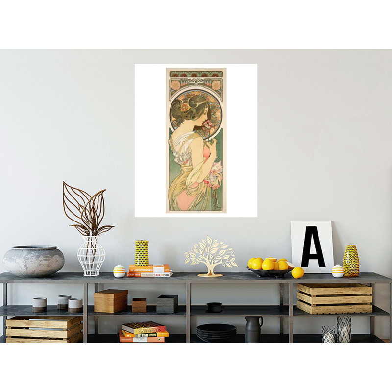 Primevère (1899) par Alphonse Mucha - Estampe numérique, H 40 po x l 32 po