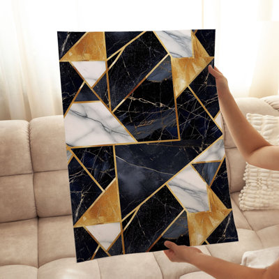 «Abstract Geode Shapes», reproduction d'art moderne sans cadre