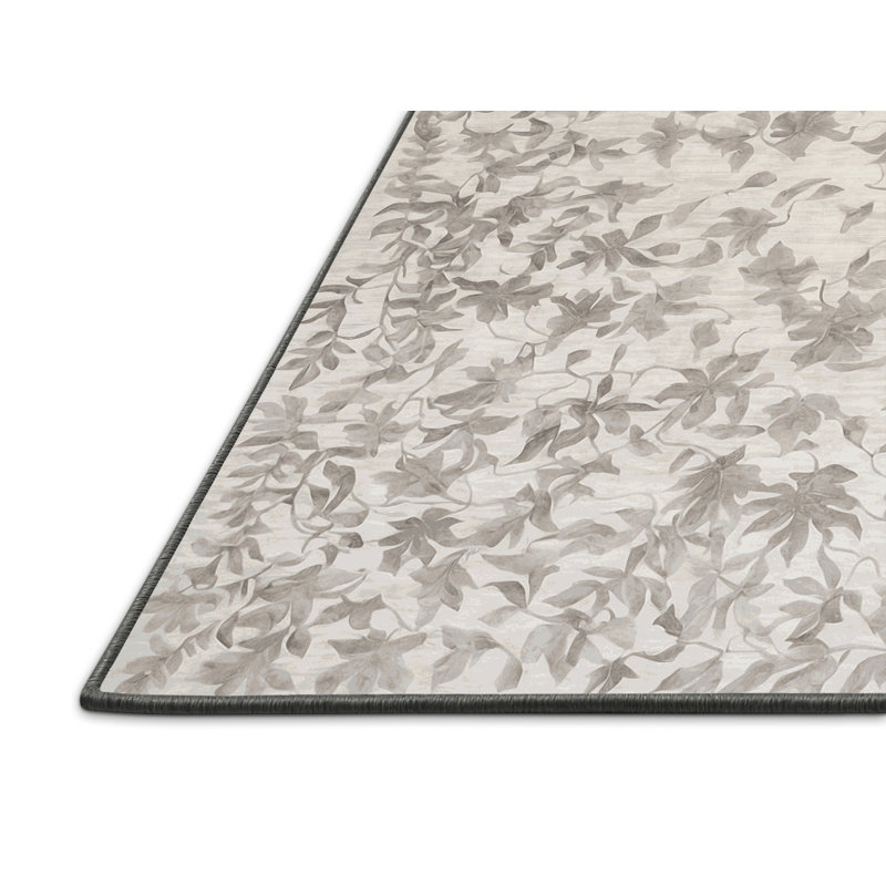Silky Soft Plush Gray Area Rug, Square 3'