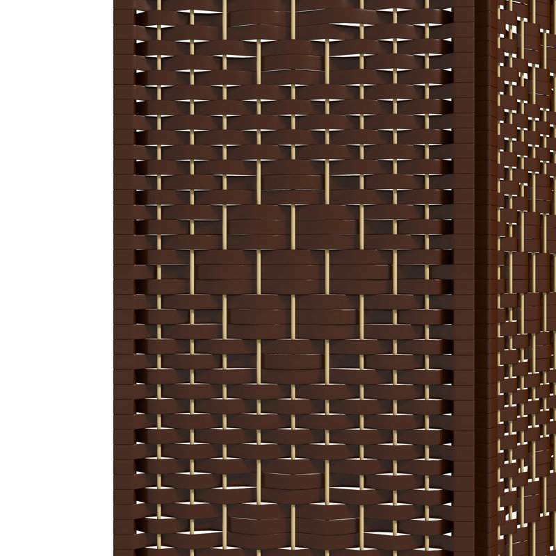 Cloison en bois massif Alaudin, 3, H 67 po x l 47,25 po x P 0,5 po, Brun