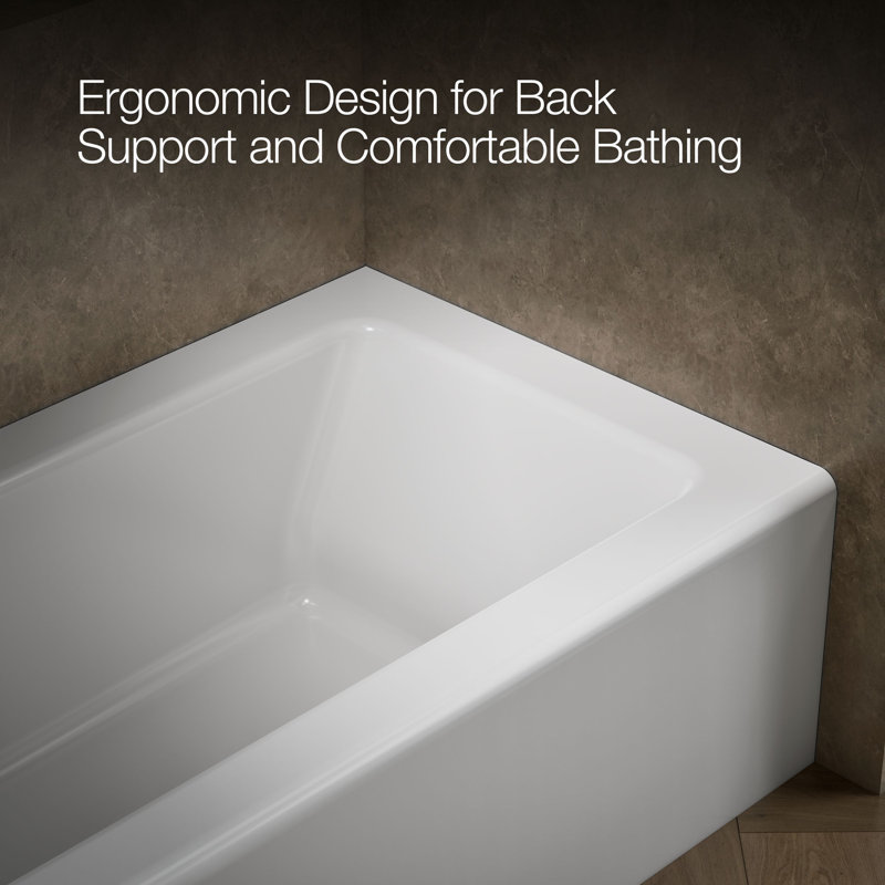 Bellwether® Alcove 66" x 32" Soaking Bathtub, White