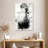 Brampt Rooster Looking Black And White-108622698