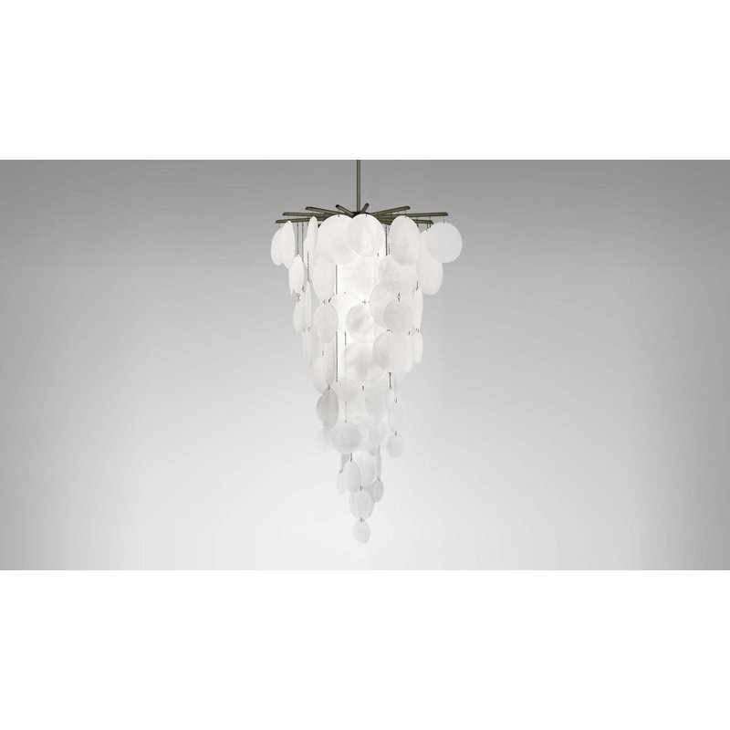 Nimbus 16 - Light Dimmable Tiered Chandelier, Dark Bronze