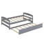 Lit plate-forme avec lit gigogne-579995209
