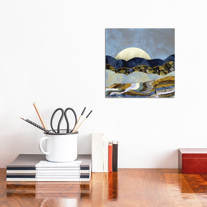 Firefly Sky - impression d'art graphique, Pas de tapis, Toile tendue, H 12 po x l 12 po x P 0,75 po