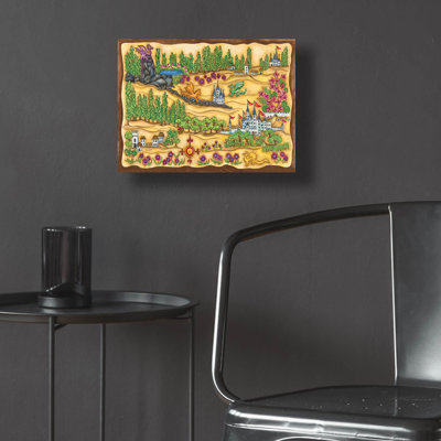 Bungalow Rose 'Map' by Andrea Strongwater Acrylic Glass Wall Art