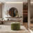 Anease 22.6" Modern Round Upholstered Pouf Ottoman-984914171