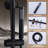 10" Exposed Wall Mounted Rain Shower System with Height Adjustable Handheld Spray-71008970