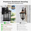 Lampe murale d'extérieur à détecteur de mouvement, plage de détection réglable pour l'extérieur de la maison-1074144964