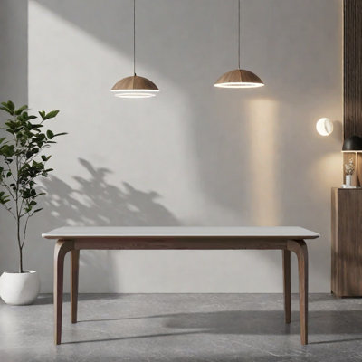 Small household rectangular solid wood table