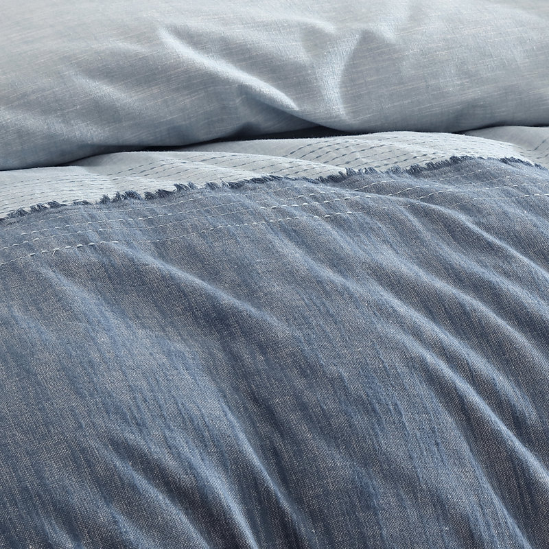 Literie en coton Jessup, Édredon grand + 2 taies d'oreiller