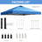 12X12 Pop Up Canopy  Tent With One Push Setup,  Instant Portable Shelter With Sandbags, Blue-123311106-123311107