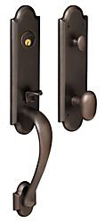 Complete Inactive Boulder Dummy Handleset with Knob and Rosette