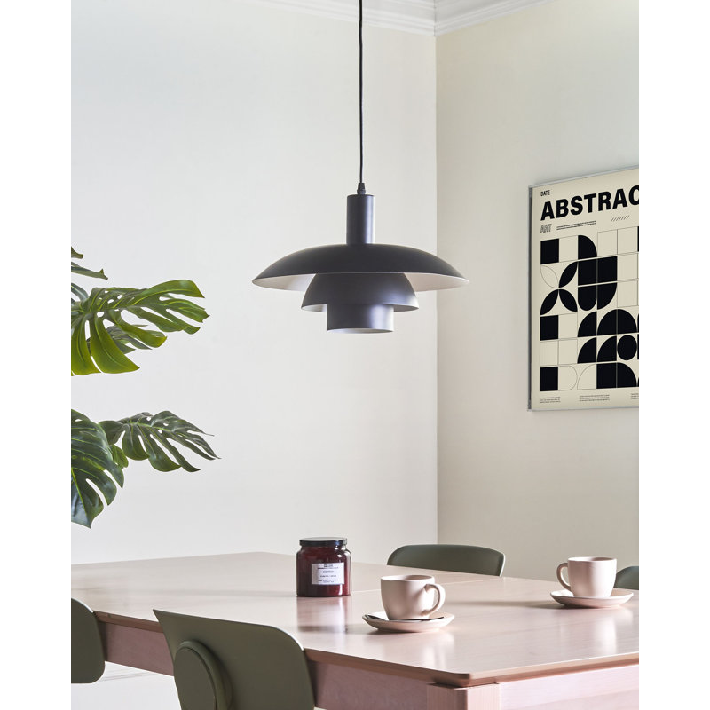 Metal Pendant Lamp HILBA, Black