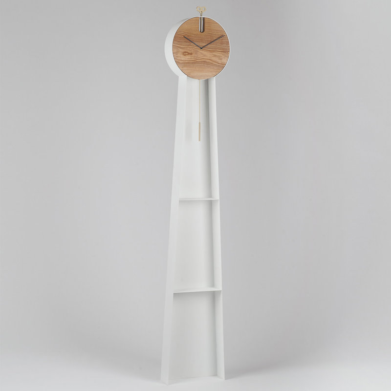 Aisha Metal Wall Clock, White