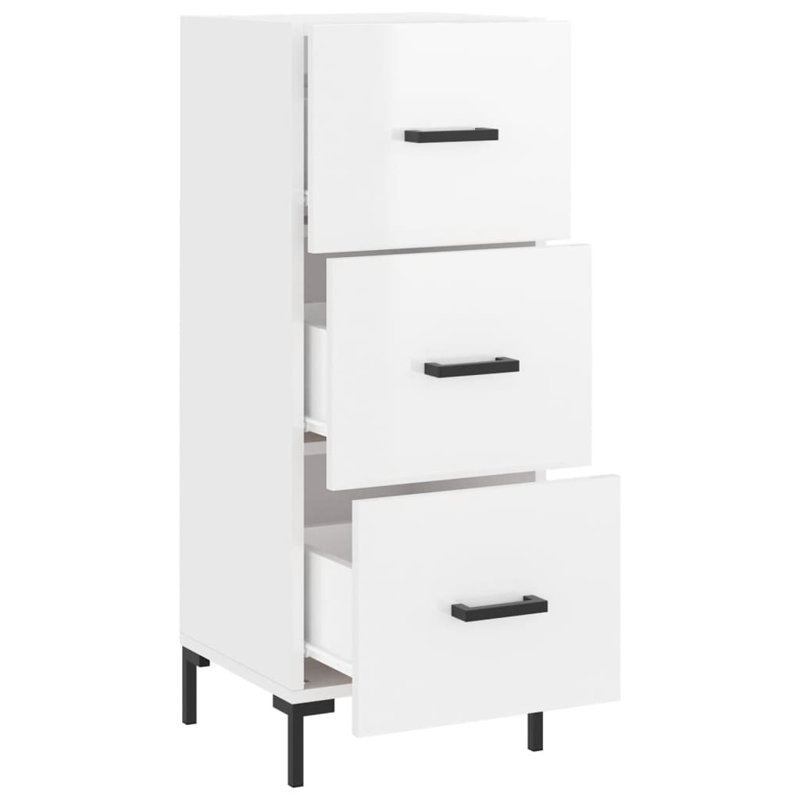Margus Chest of Drawers, High Gloss White
