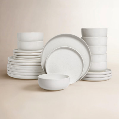 Famiware 24 Piece Stoneware Dinnerware Set - Service for 8