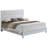 Chic White Transitional King Bed