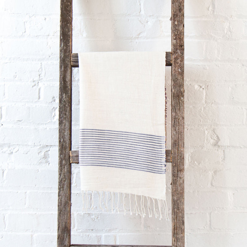 Riviera Cotton Hand Towel, Blue