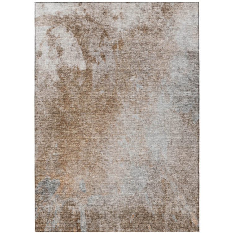 Farl Washable Abstract Indoor / Outdoor Rug