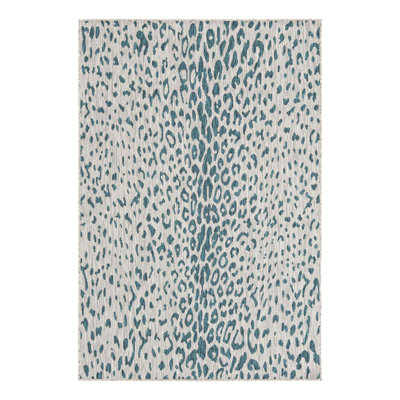 Teal Samburu Indoor/Outdoor Safari Rug