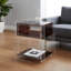 Table de bout moderne à 3 niveaux en acrylique 20 po - Table de chevet et table d'appoint minimaliste-280602851