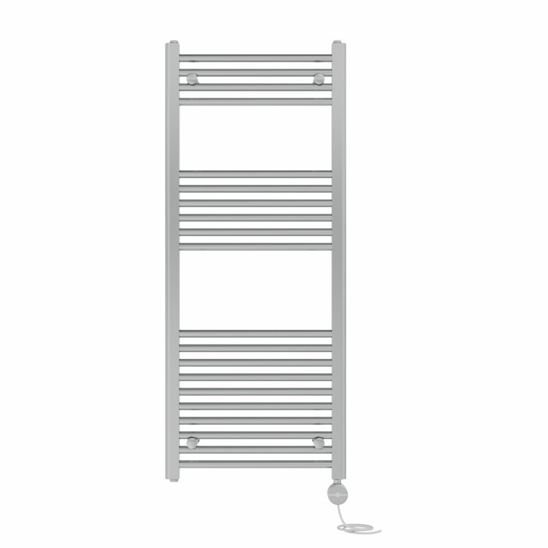 Deidamia Straight Towel Rail Heated Towel Rails, 120cm H x 50cm W x 3cm D, Chrome