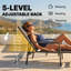 Outsunny Sun Loungers Retractable Footrest 5-Position-903360724
