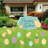 Happy Easter Chicks with Easter Eggs and Flowers Yard Decoration